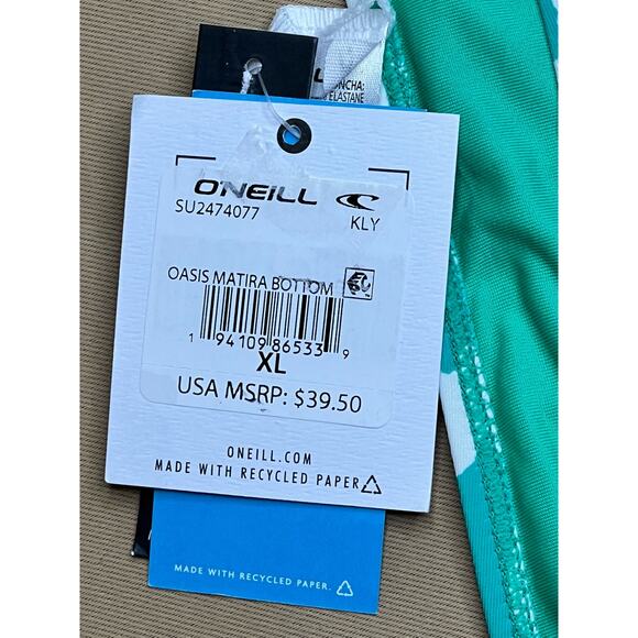 O’Neill Oasis Matira Bikini Bottom Kelly XL NWT - Picture 4 of 4